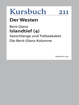 cover image of Seeschlange und Tiefseekabel